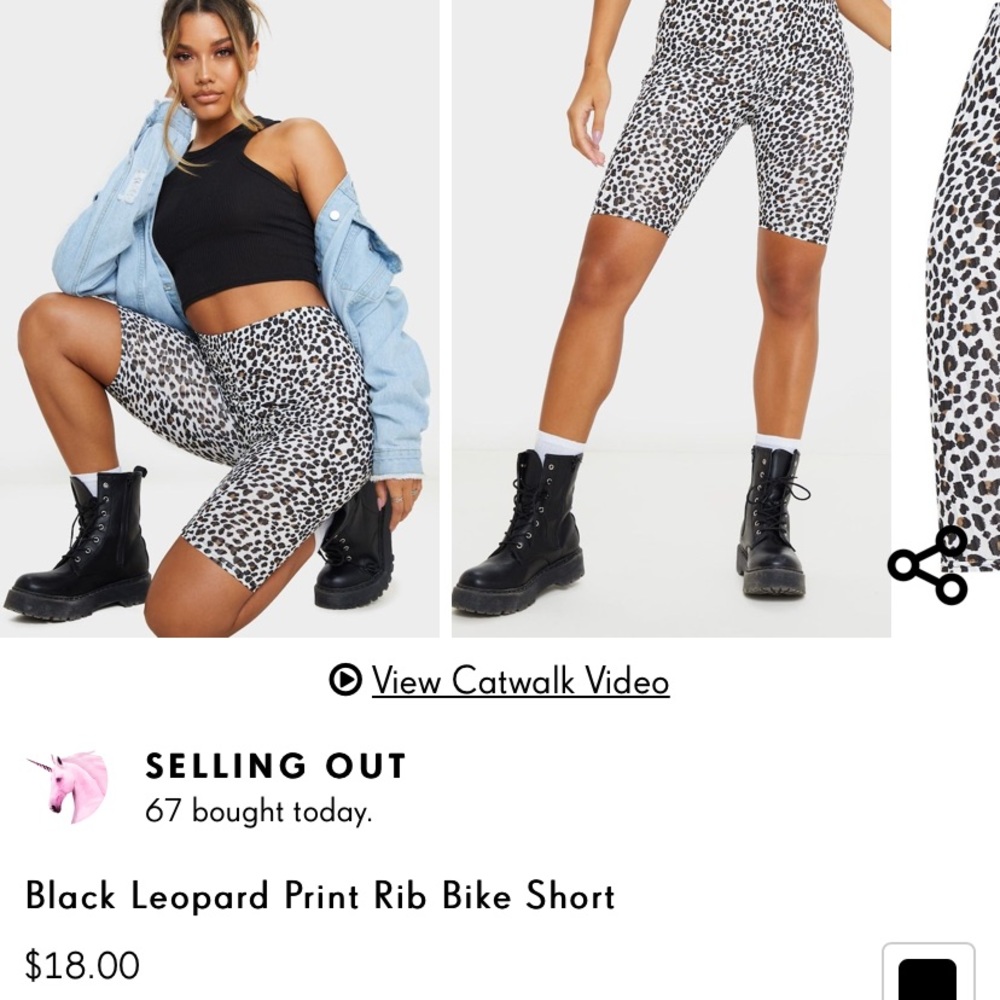 Cheetah Biker Shorts
